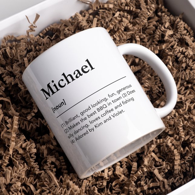 Personalised name definition for him coffee mug (Creator Uploaded)