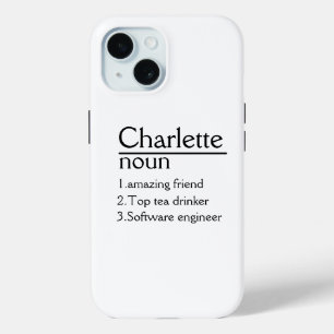 Personalised Name definition iPhone 15 Case