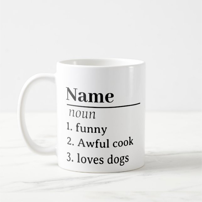 Personalised Name Definition Mug Gifts Ideas Prese (Left)