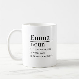 Personalised Name Definition  Mug Laser Engraved G