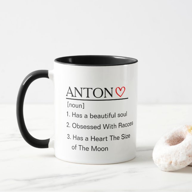 Personalised Name Definition Mug, Personalise Name Mug (With Donut)