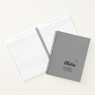 Personalised Name Definition  Notebook