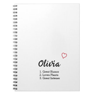 Personalised Name Definition  Notebook