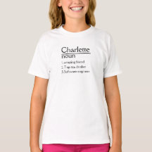 Personalised Name Definition T-Shirt