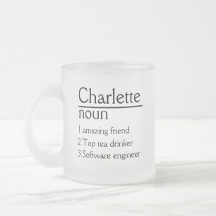 Personalised Name Definition white Mug 