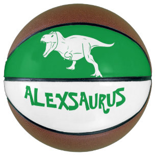Personalised Name Dinosaur  Basketball