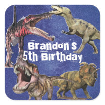 Personalised Name Dinosaur Boys Birthday Party