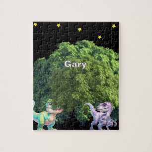 Personalised Name Dinosaur Jigsaw Puzzle