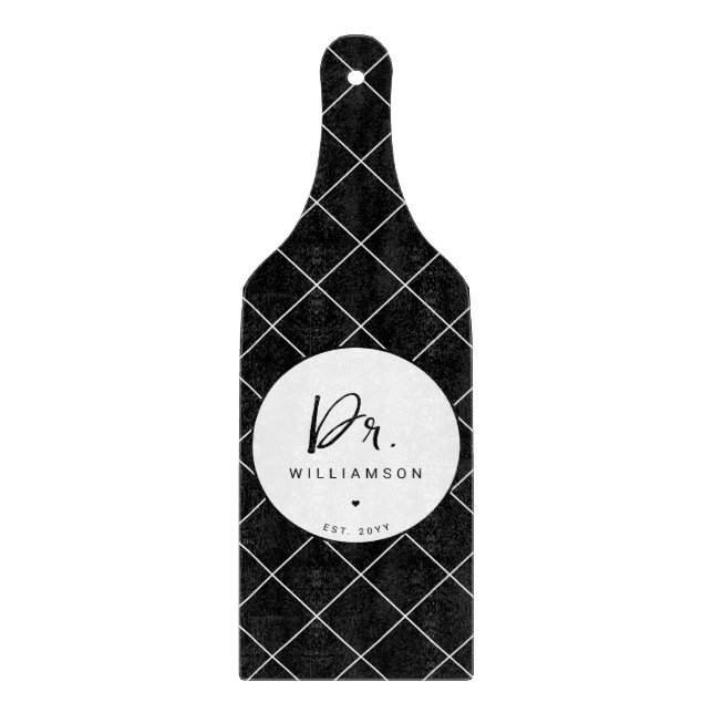 Personalised Name Doctor Medical School Doctoral  Cutting Board (Front)