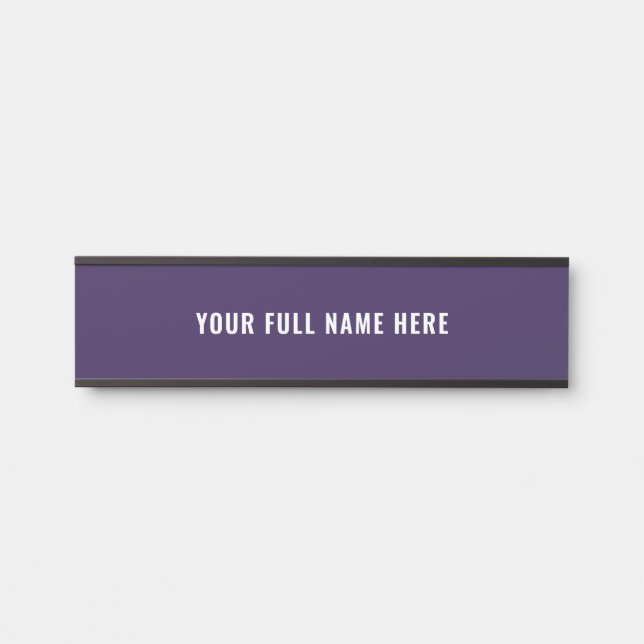 Personalised Name Door Sign Choose Font and Colour (Front)