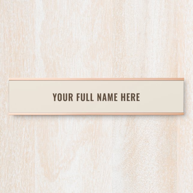 Personalised Name Door Sign Example Choose Colours (Front)