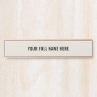Personalised Name Door Sign Template Choose Colour