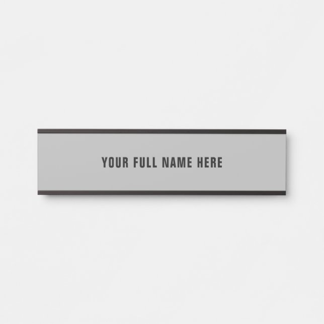 Personalised Name Door Sign Your Colours and Fonts (Front)