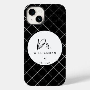Personalised Name Dr Minimalist Doctor Graduation Case-Mate iPhone 14 Case