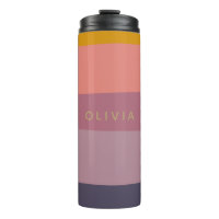Personalised Name Earthy Minimalist Colour Block