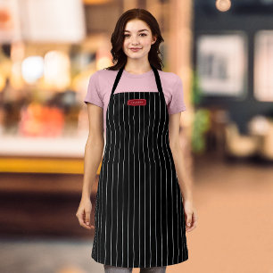 Personalised Name Editable Colours Classic Stripes Apron