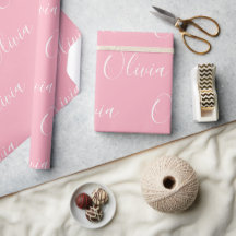Personalised Name Elegant Pink Modern