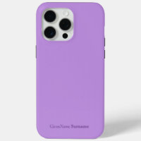 Personalised Name Elegant Simple Lavender Purple