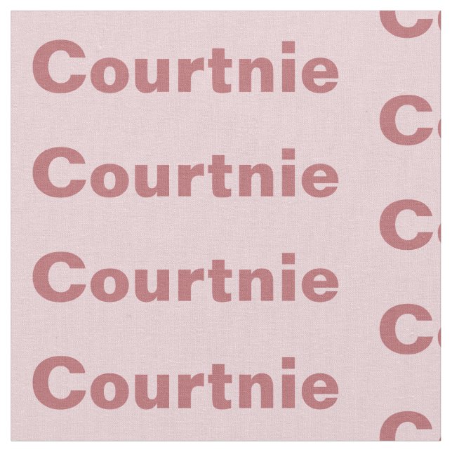 Personalised Name Fabric (Close Up)
