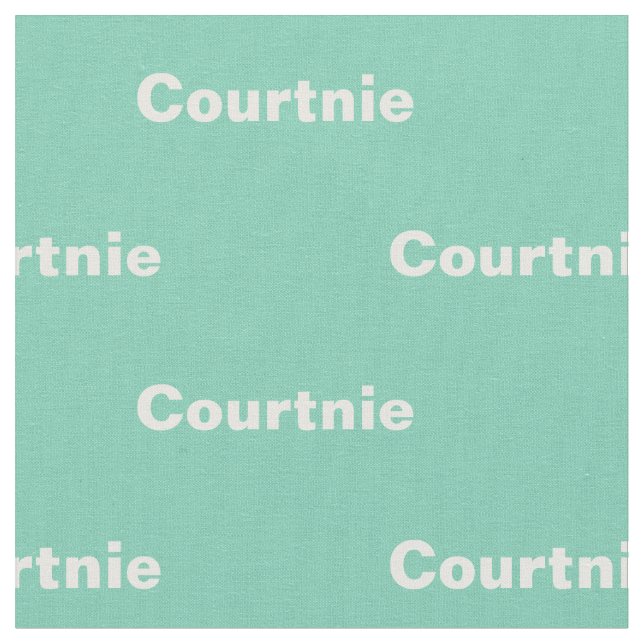 Personalised Name Fabric (Close Up)