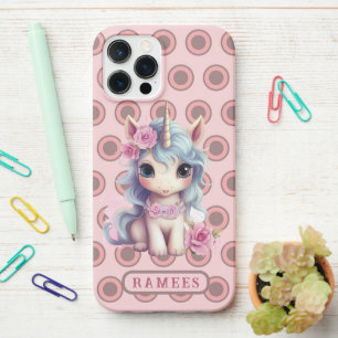 Personalised Name Fairy Baby Unicorn Sparkling iPhone 12 Pro Max Case