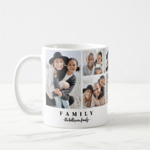 Personalised Name Family Photo Collage Coffee Mug