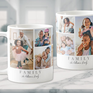 Personalised Name Family Photo Collage Coffee Mug