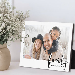 Personalised Name Family Photo Plaque