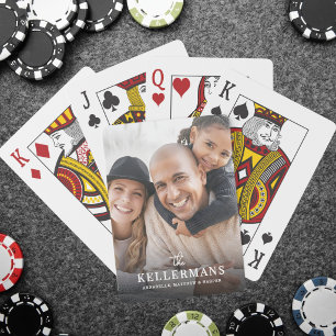 Personalised Name Family Photo Playing Cards