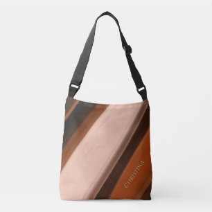 Personalised Name Faux Wood Fancy Crossbody Bag