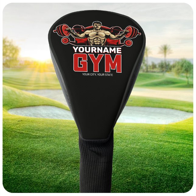 Personalised NAME Fitness Home GYM Weight Lifting  Golf Head Cover (Creator Uploaded)