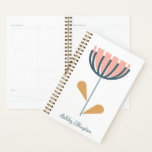Personalised Name Folk Flower Minimalist Floral Planner<br><div class="desc">Stay organised in style with this personalised planner featuring a modern minimalist floral design. The clean layout and contemporary botanical artwork make it perfect for students,  professionals,  and busy individuals who love chic and functional stationery. Ideal for scheduling,  note-taking,  and goal-setting with a personalised touch.</div>