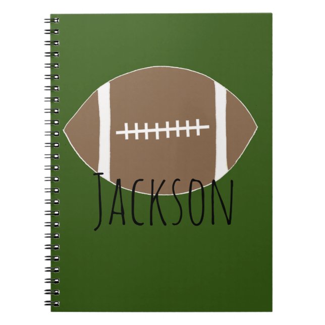 Personalised Name Football Notebook (Front)