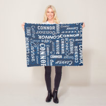 Personalised Name for Conner Navy Blue