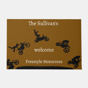 Personalised name Freestyle Motocross  Doormat