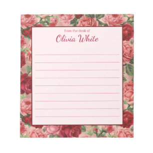 Personalised Name   From The Desk Of Notepad