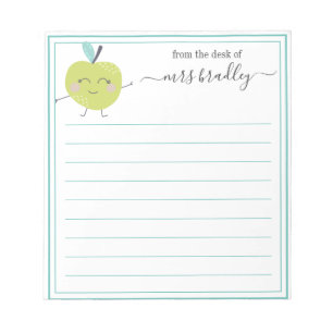 Personalised Name From The Desk Of Notepad