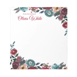 Personalised Name From The Desk Of Notepad