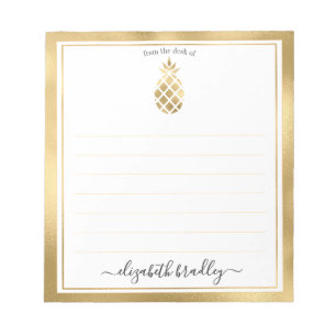 Personalised Name From The Desk Of Notepad