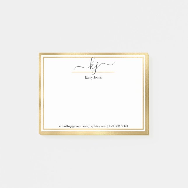 Personalised Name | From The Desk Of Post-it Notes (Front)