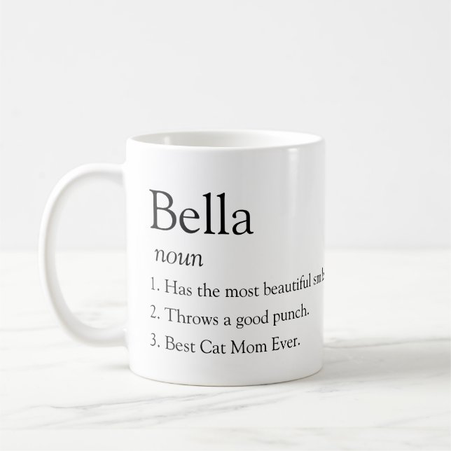 Personalised Name Funny Dictionary Definition Mug (Left)