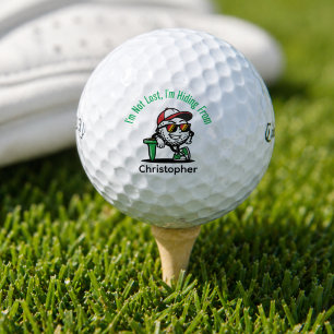 Personalised Name Funny Golf Balls