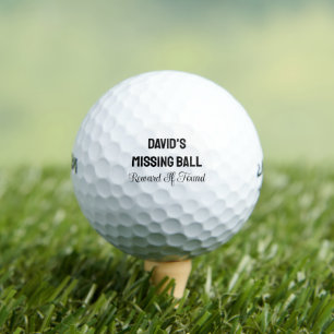 Personalised Name Funny Lost Gold family Work Golf Balls