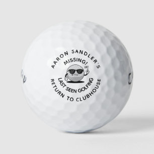 Personalised Name Funny Lost Golf Ball Custom Gift