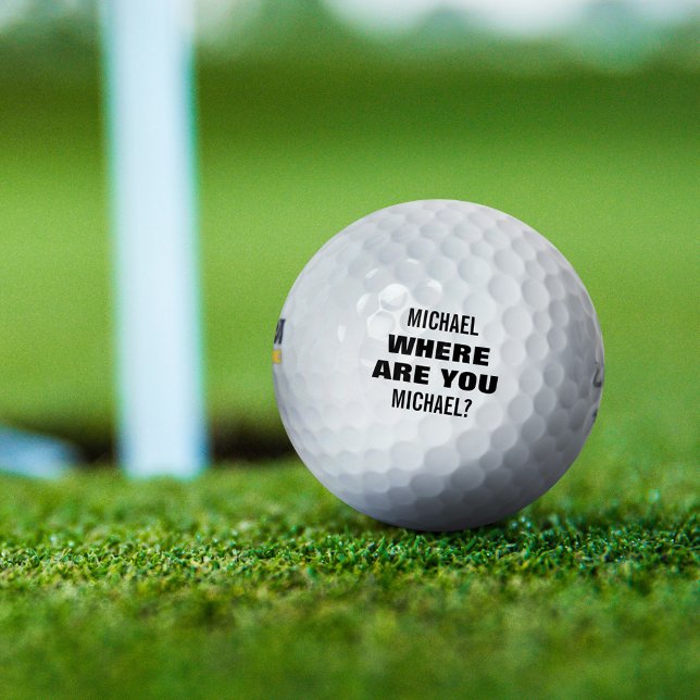 Personalised Name Funny Lost Golf Balls (Creator Uploaded)