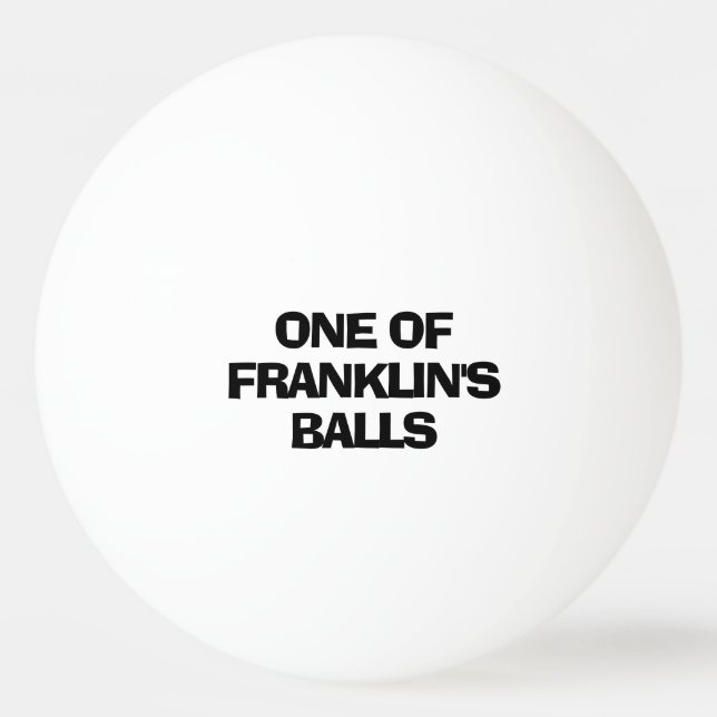 Personalised Name Funny Ping Pong Ball (Front)