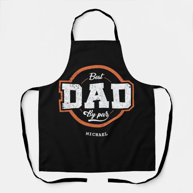 Personalised Name Gift for Dad Apron (Front)
