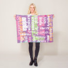 Personalised Name Girls Blanket