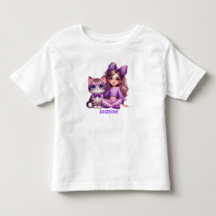 Personalised name girl's toddler T-Shirt