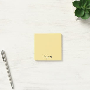 Personalised Name Gold Yellow Home Office Business Post-it Notes